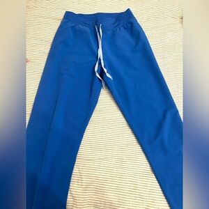 Figs high waist Livingston pant in Royal Blue